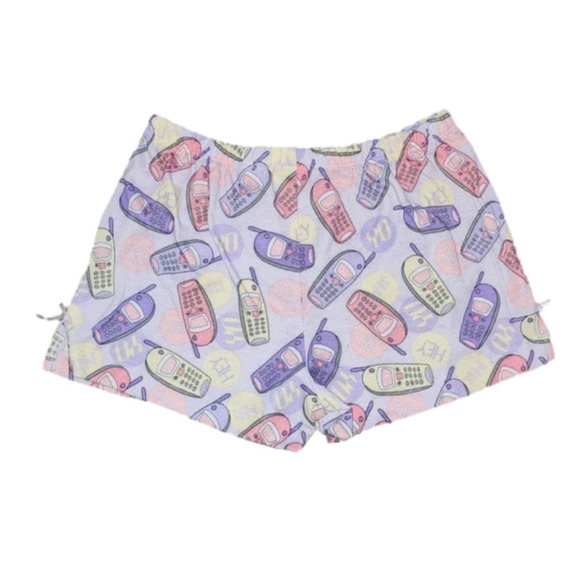 Circo Pajama Shorts with Cell Phones Pattern - Picture 3 of 3